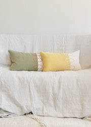 Landscapes Block Throw Pillow