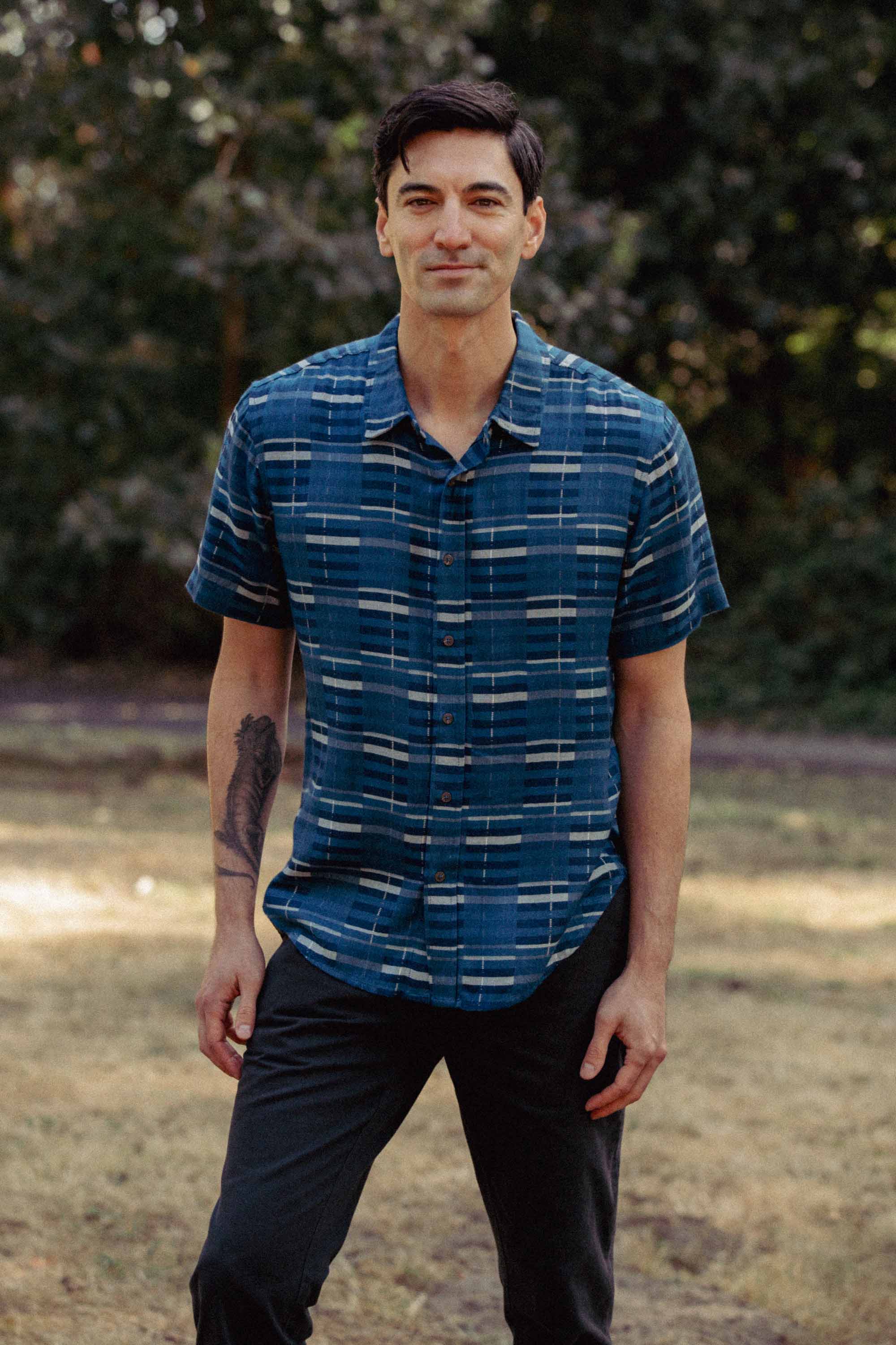 Emerson Slim Shirt / Stormcrest Stripe