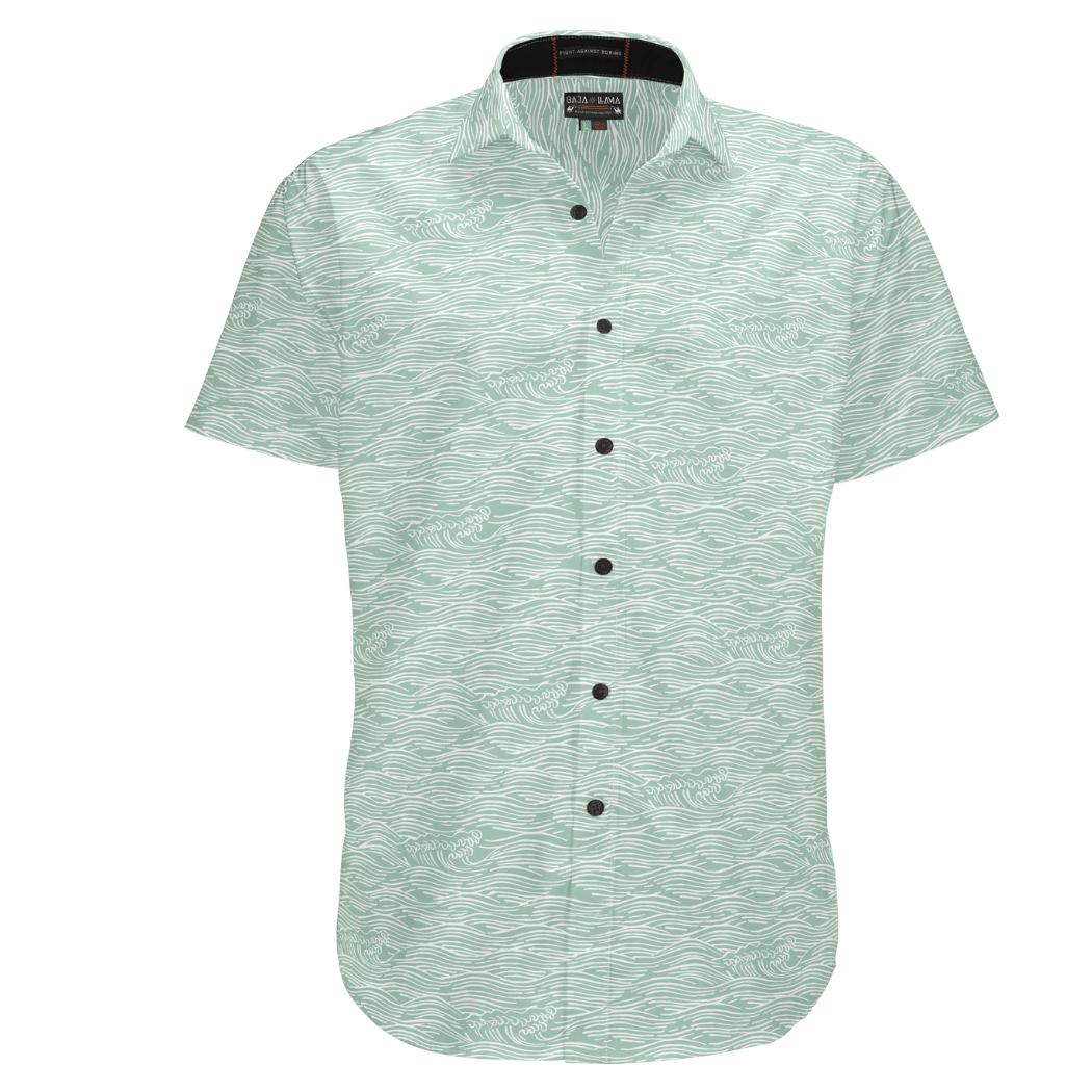 ROLL TIDES - FERN GREEN 7-SEAS™ BUTTON UP