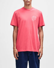 Venice Skull Tee - Melon Red