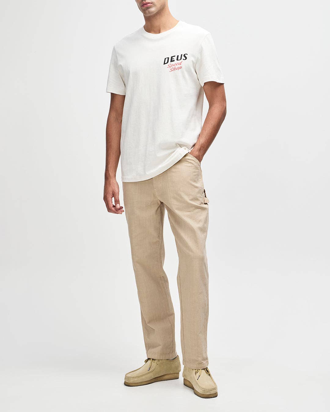 Dogleg Tee - Dirty White