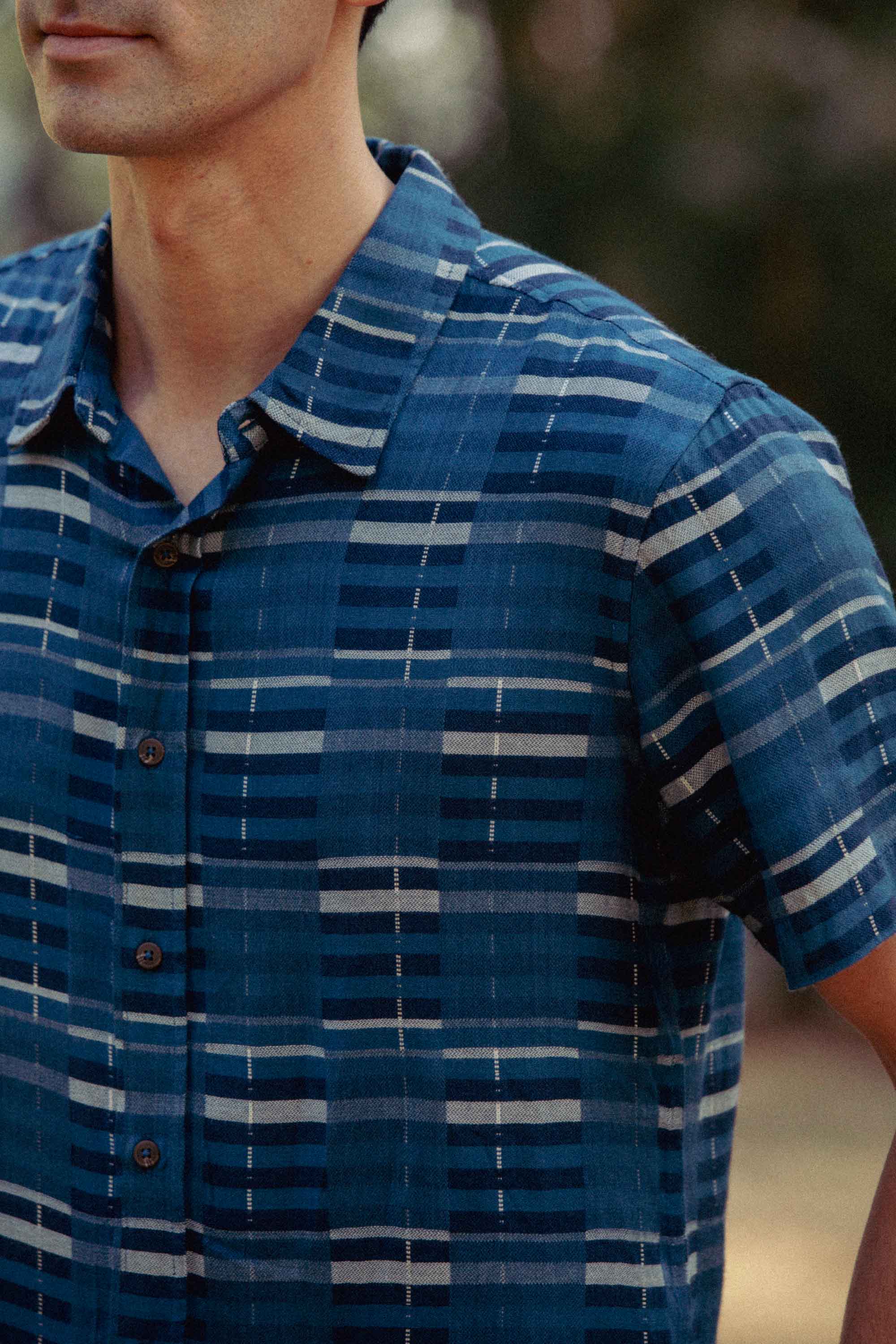 Emerson Slim Shirt / Stormcrest Stripe