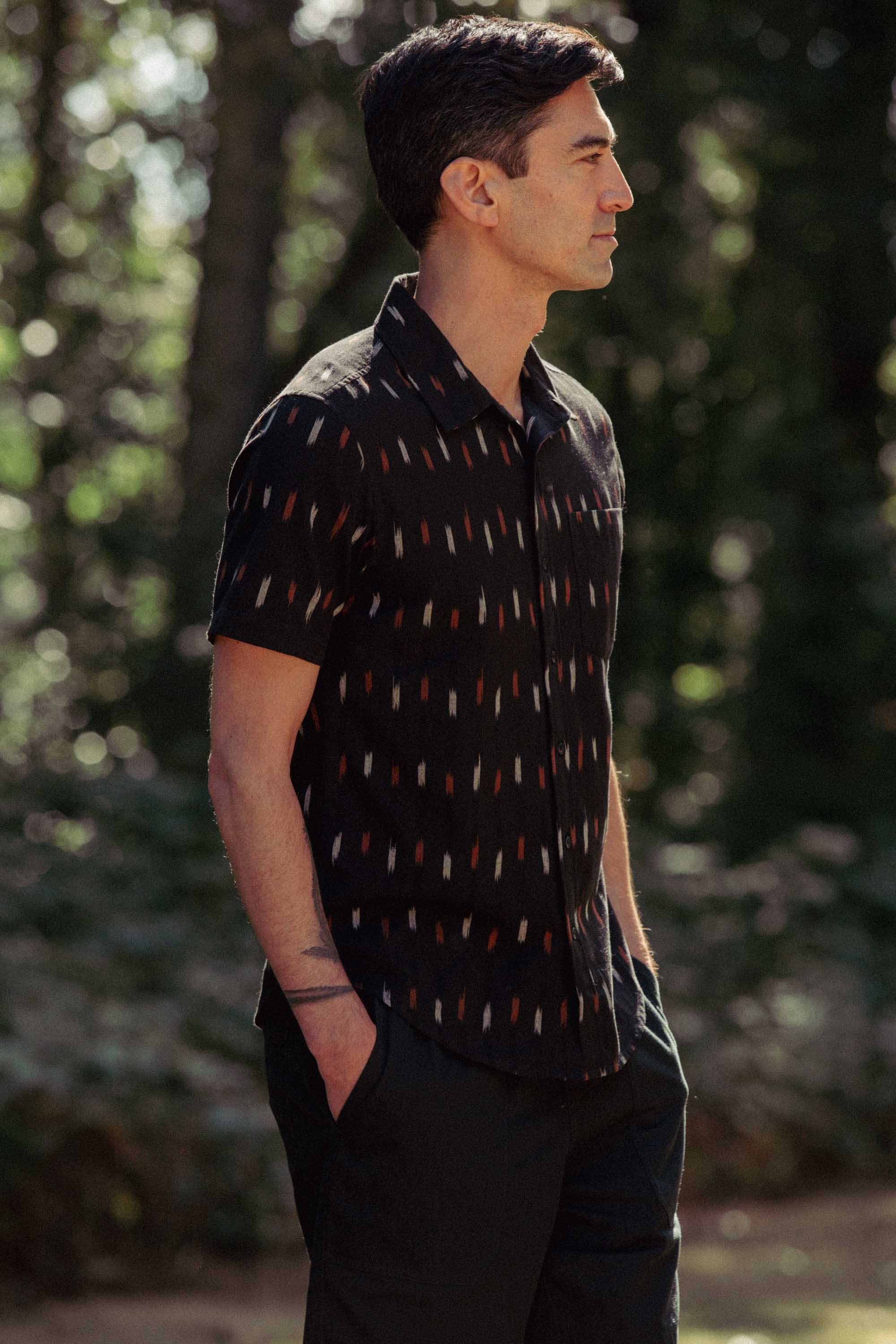 Harbor Slim Shirt / Dotted Horizon