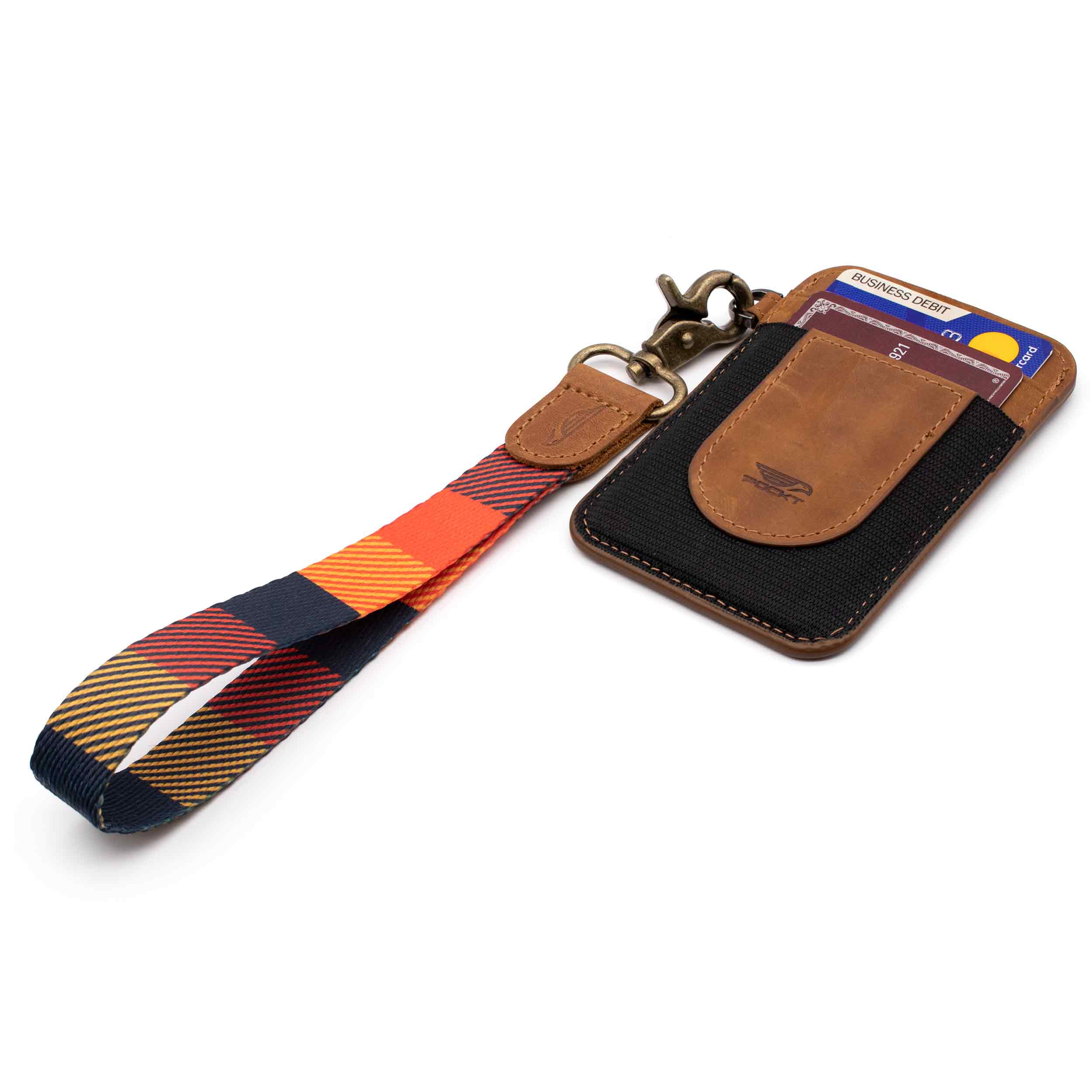 Autumn Wristlet Keychain for Badge, Wallet, and Phone