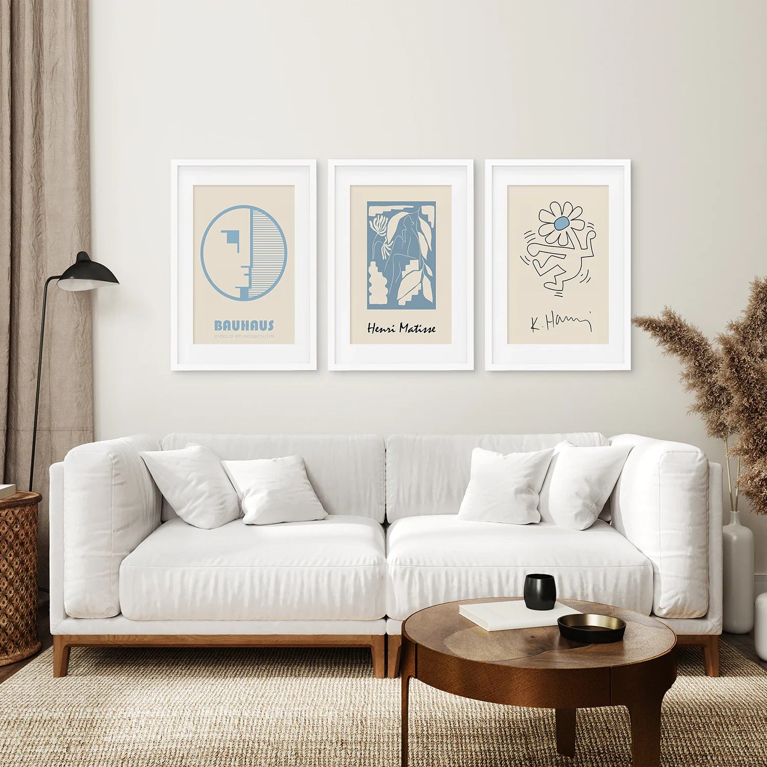 Bauhaus & Matisse  3 Piece Wall Art