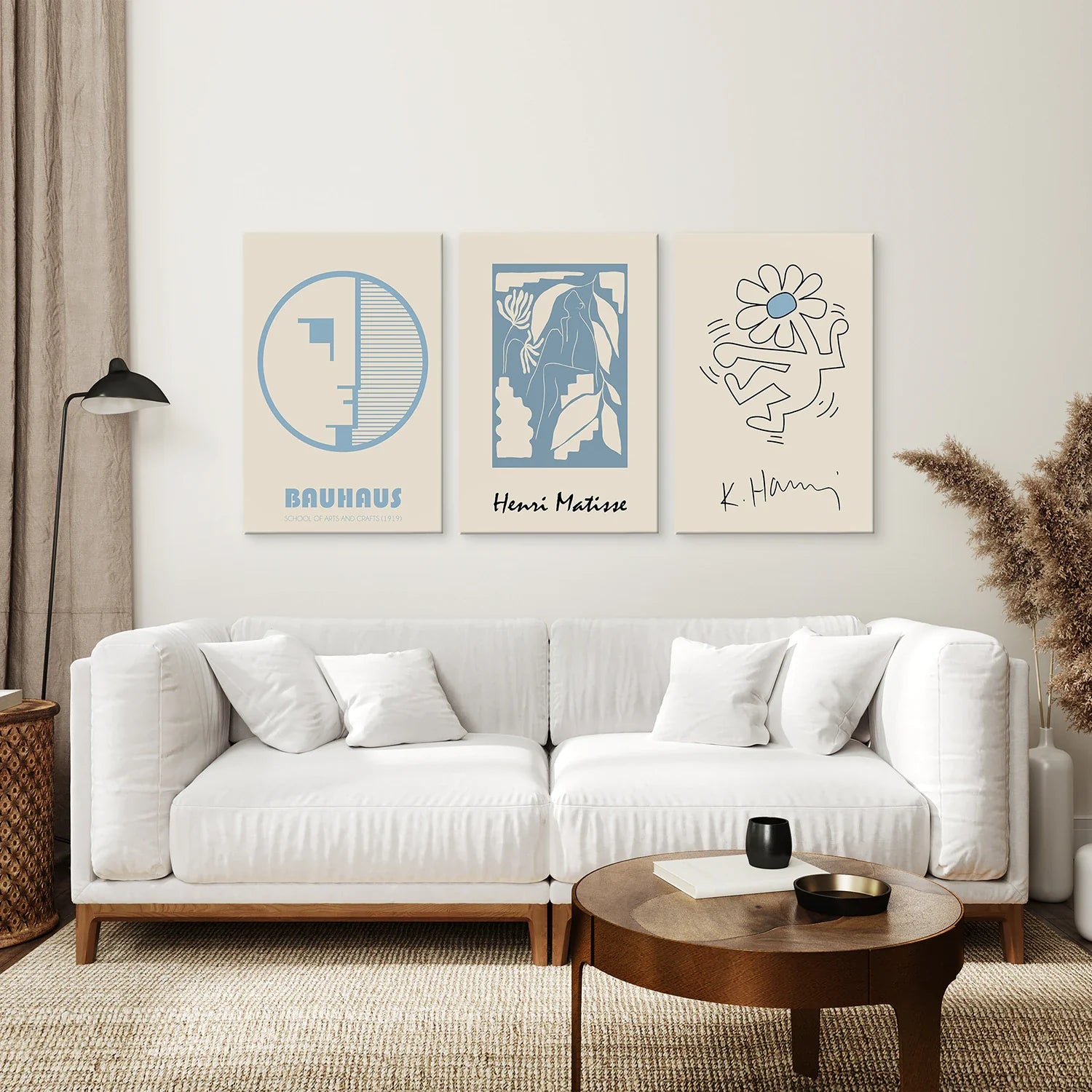 Bauhaus & Matisse  3 Piece Wall Art