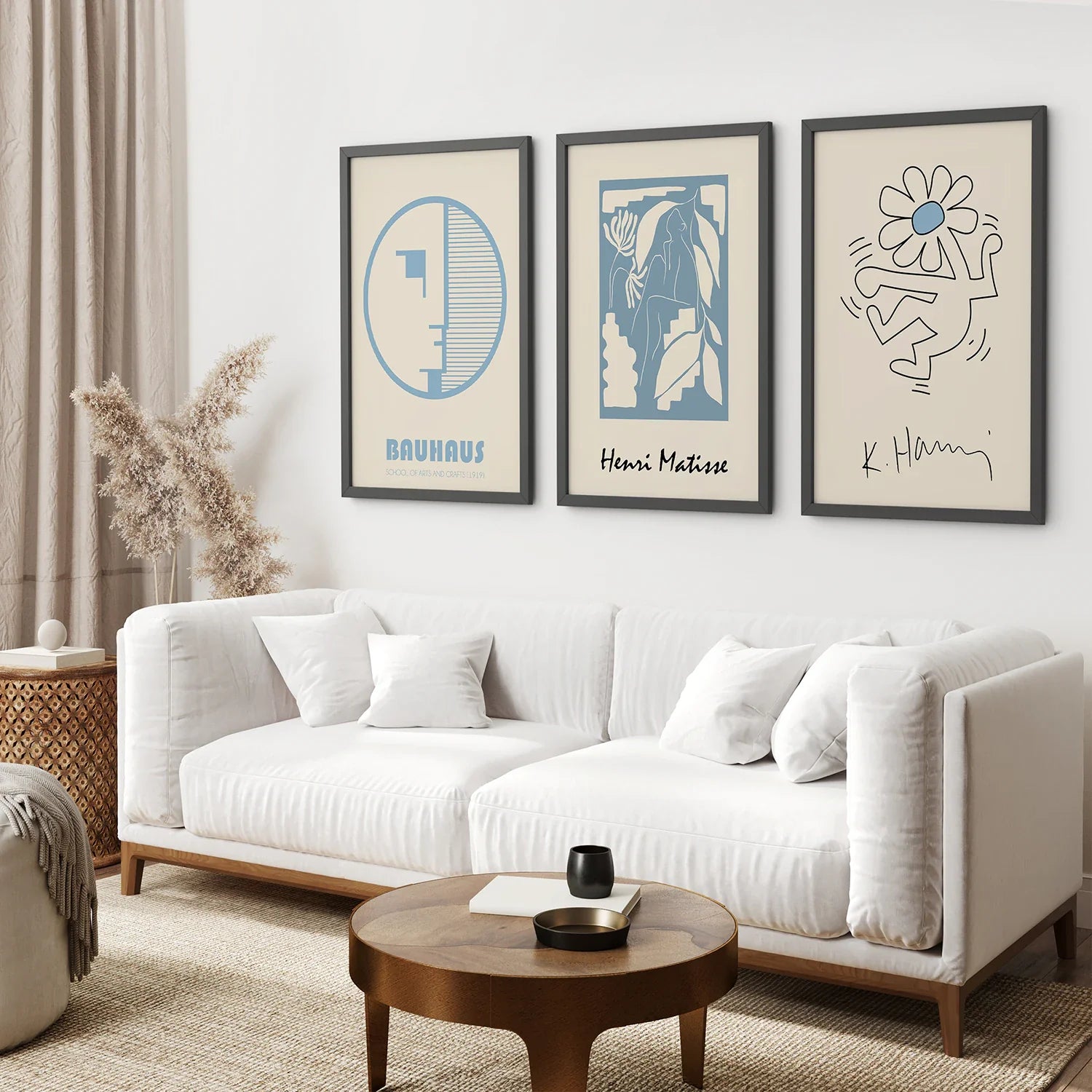 Bauhaus & Matisse  3 Piece Wall Art