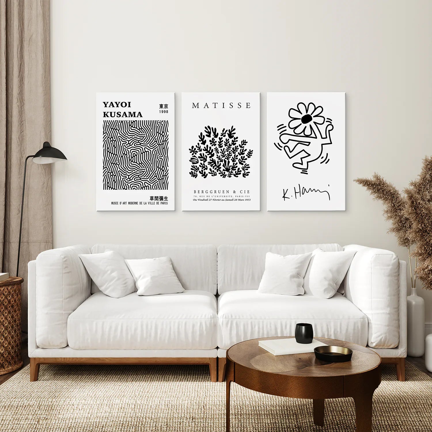 Matisse, Kusama & Haring 3 Piece Wall Art