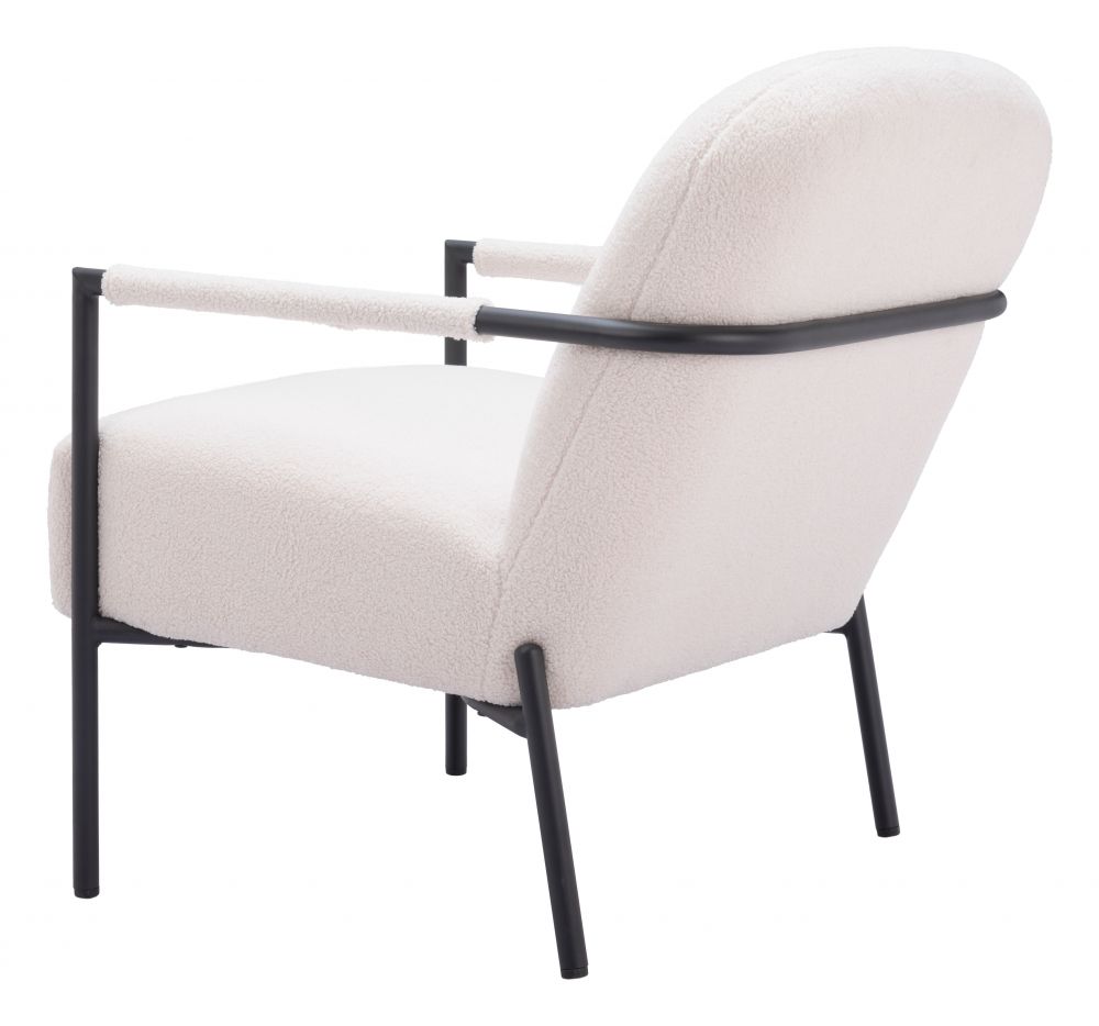 Chicago Ivory Fabric Accent Chair