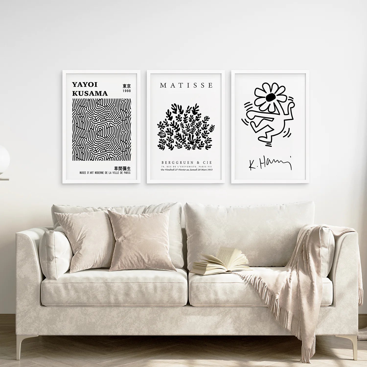 Matisse, Kusama & Haring 3 Piece Wall Art