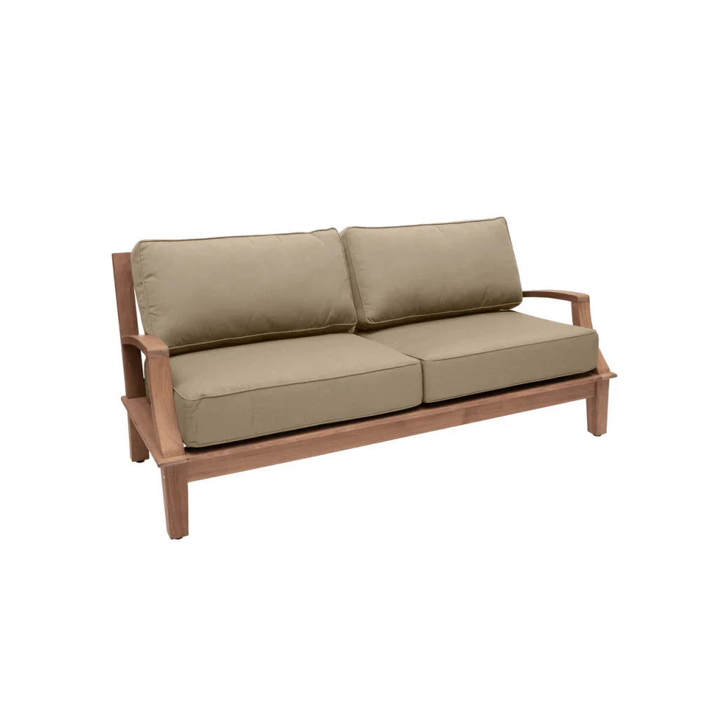 Grande Teak Patio Deep Sofa Set with Sunbrella Cushion 4PC