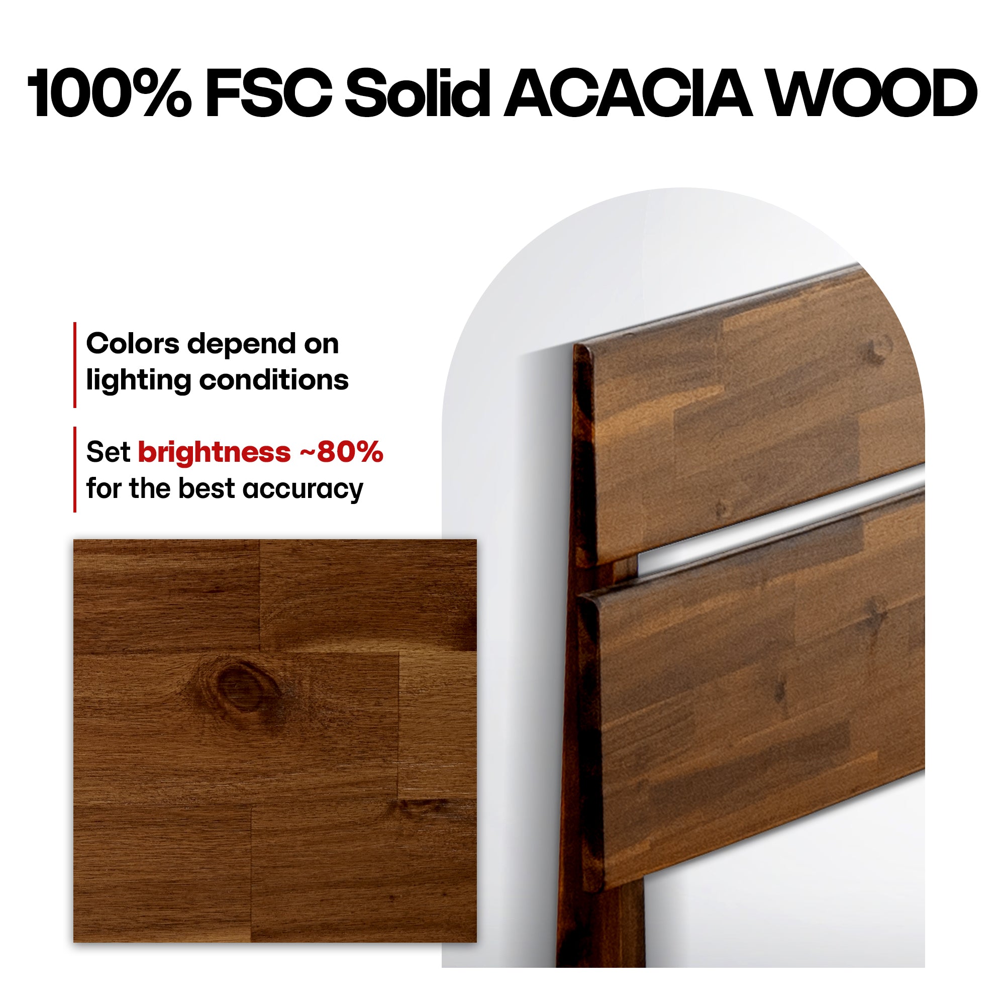 Aurora Solid Wood Bed Frame