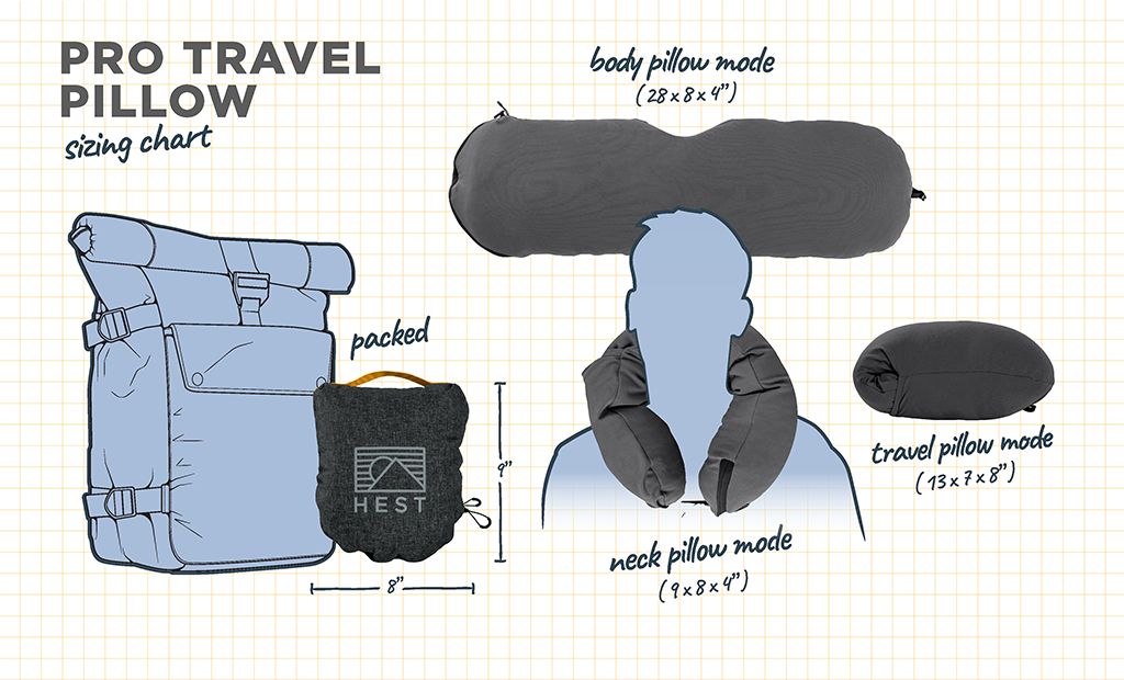 HEST Pro Travel Pillow