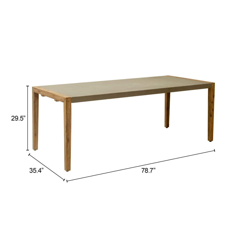 Kata Terrazzo Top Rectangular Dining Table