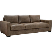Leather Sofa Brown Alabama BenchMade the USA