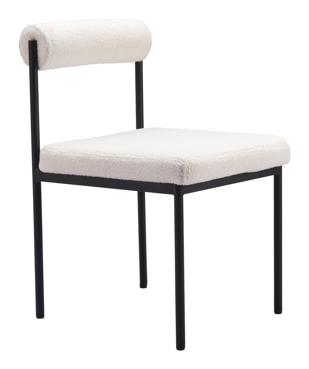 Livorno Shearling Fabric Dining Chair