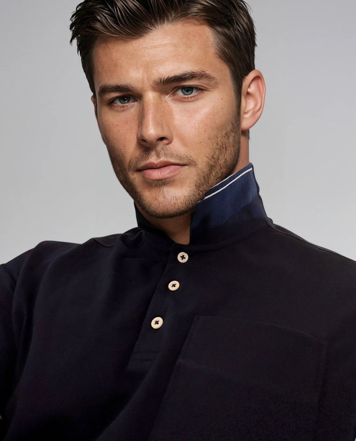 Pocket Polo Shirt - Navy