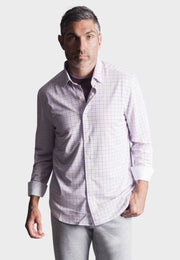 Matt Plaid Long Sleeve Tech Shirt