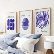Minimalist Bauhaus 3 Piece Wall Art