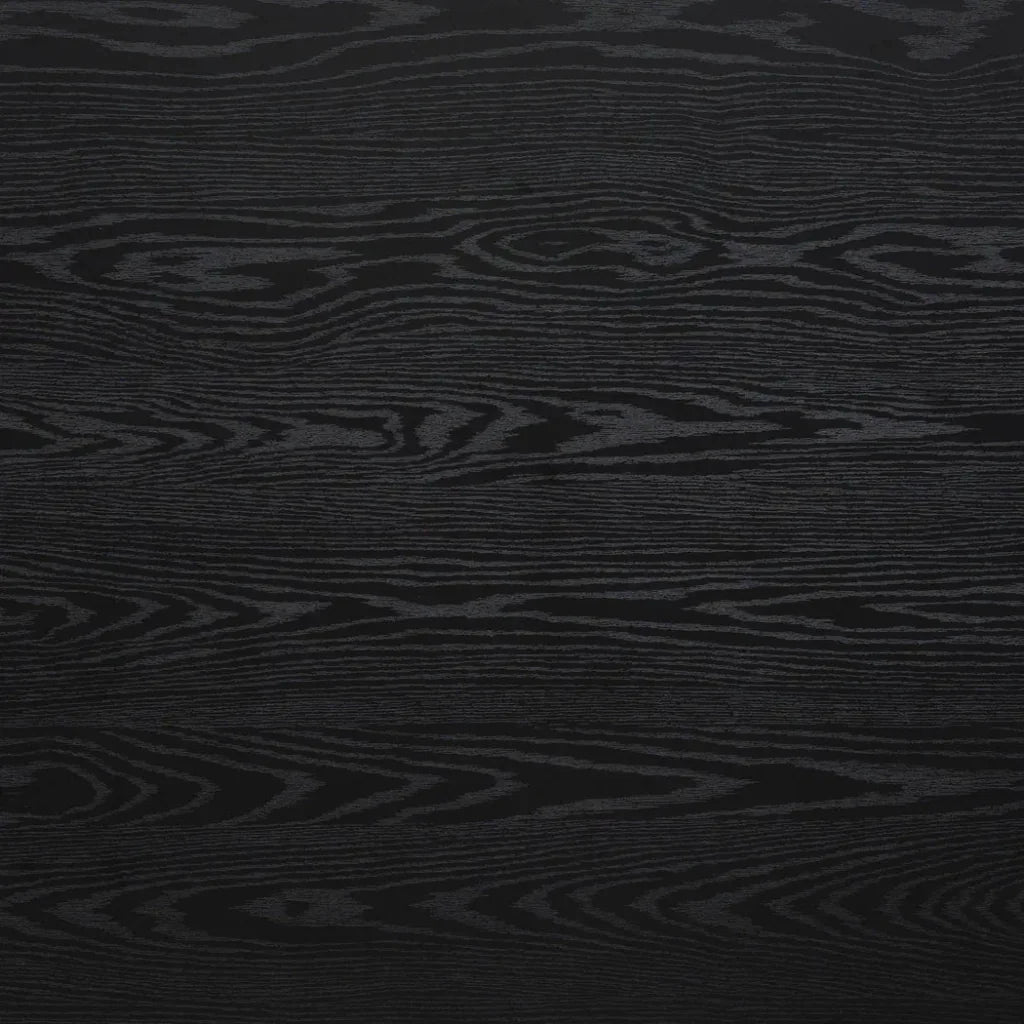 Nida Wood & Steel Black Rectangular Dining Table