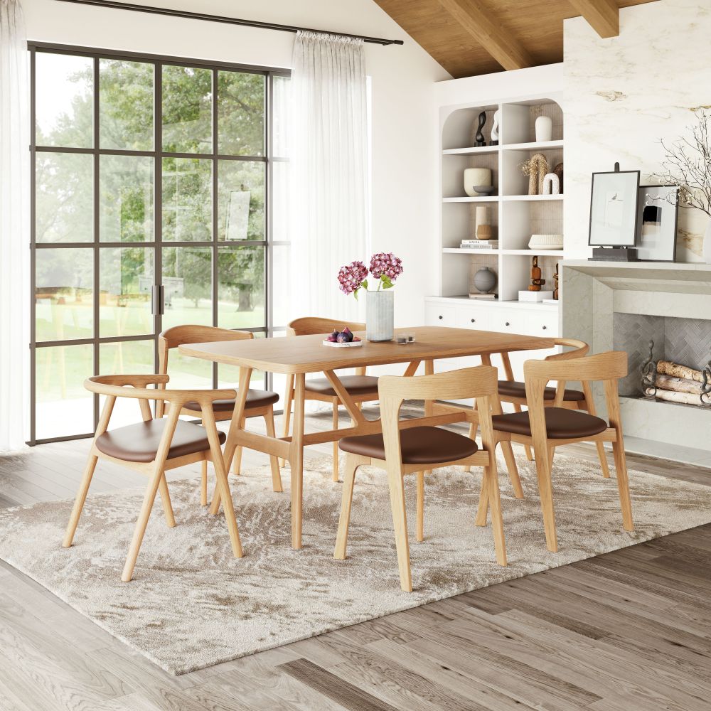 Peker Faux Leather Dining Chair 2PC