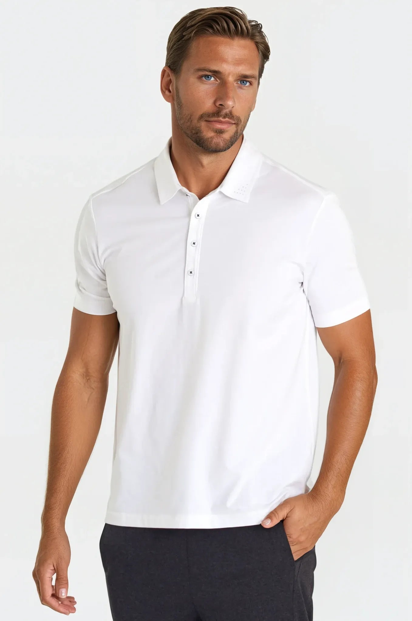 Coolest Polo Tech Shirt - White