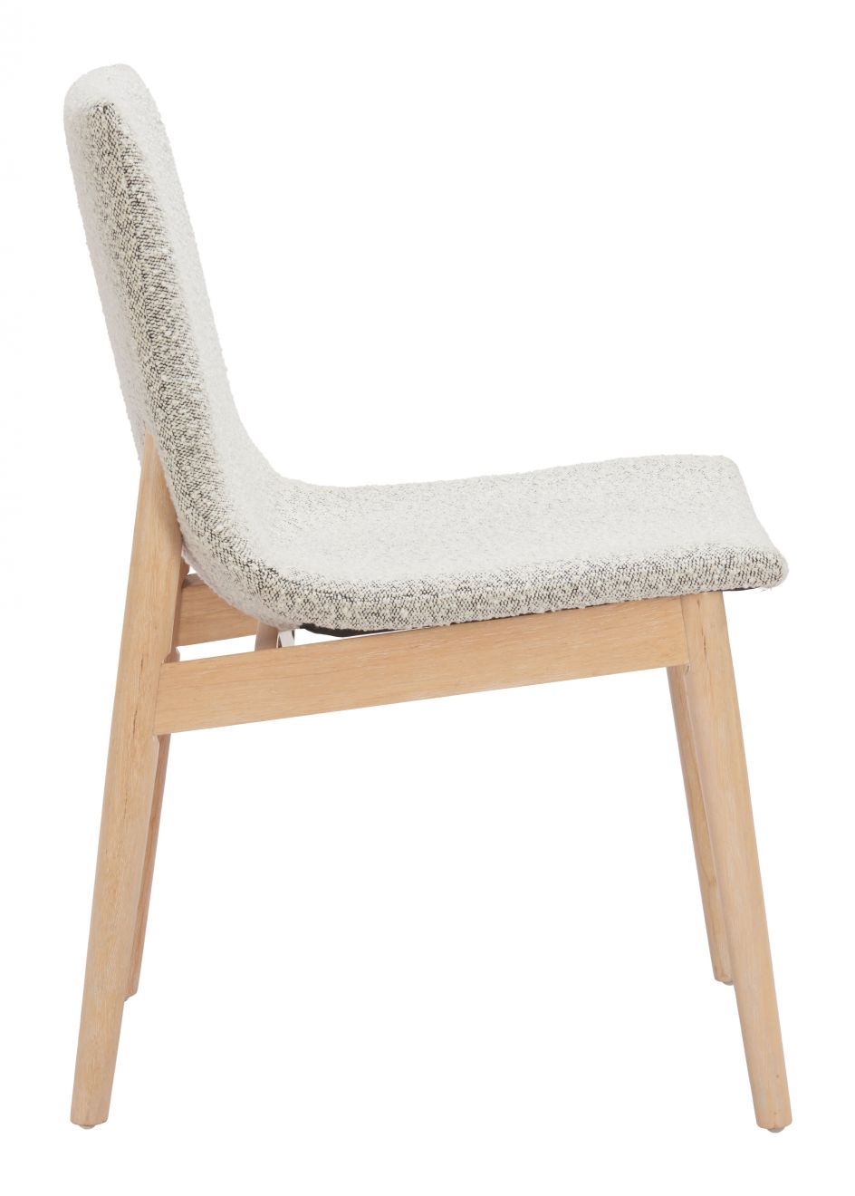 Raha Grey Textured Fabric Dining Chair 2PC