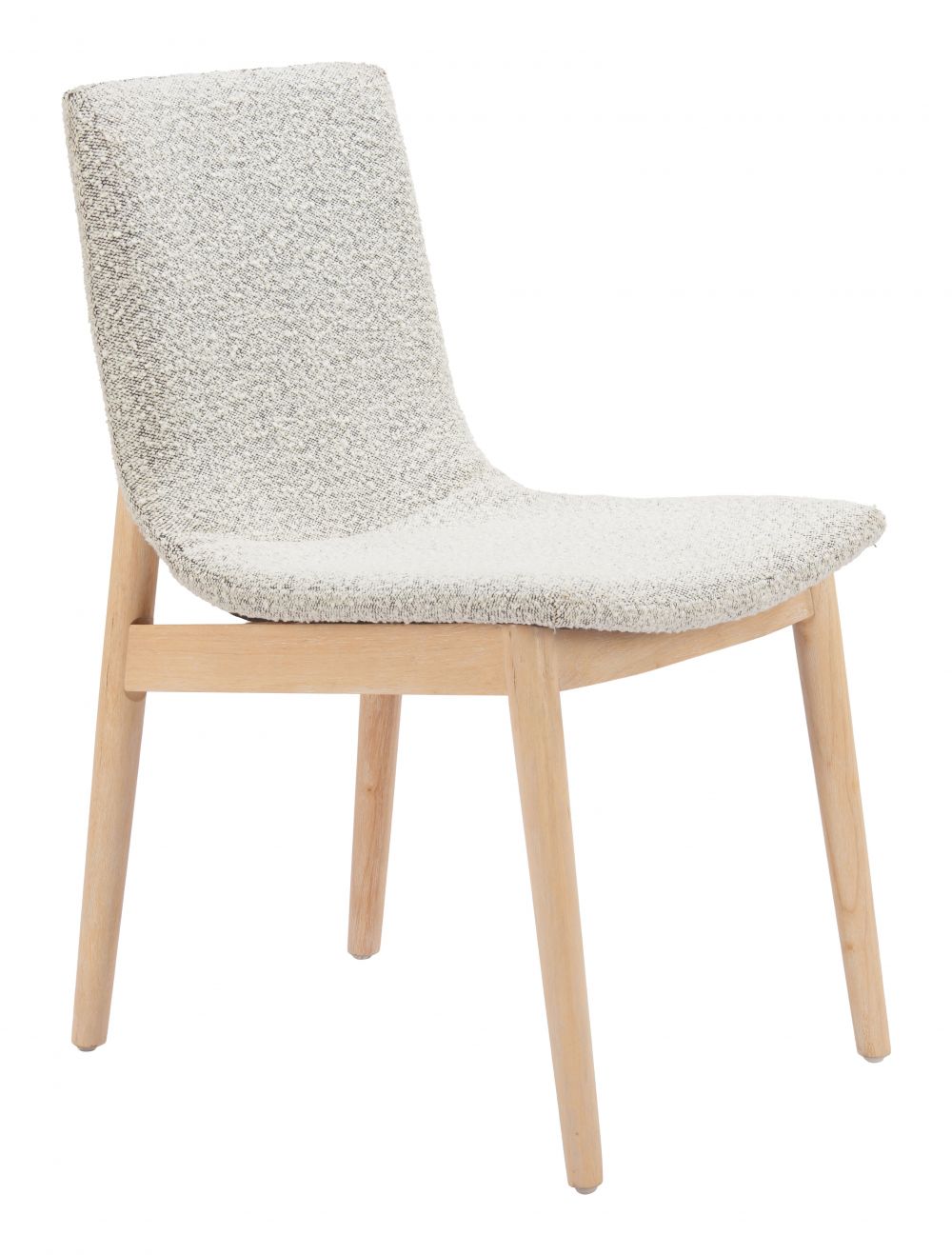 Raha Grey Textured Fabric Dining Chair 2PC
