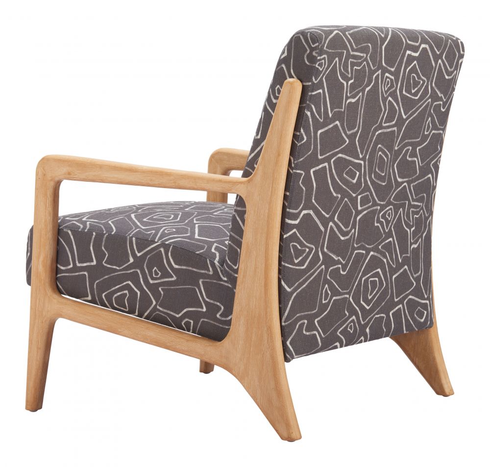 Runa Printed Fabric Accent Chair