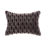 Amanda Hancrafted Sculpted Shearling Throw Pillow