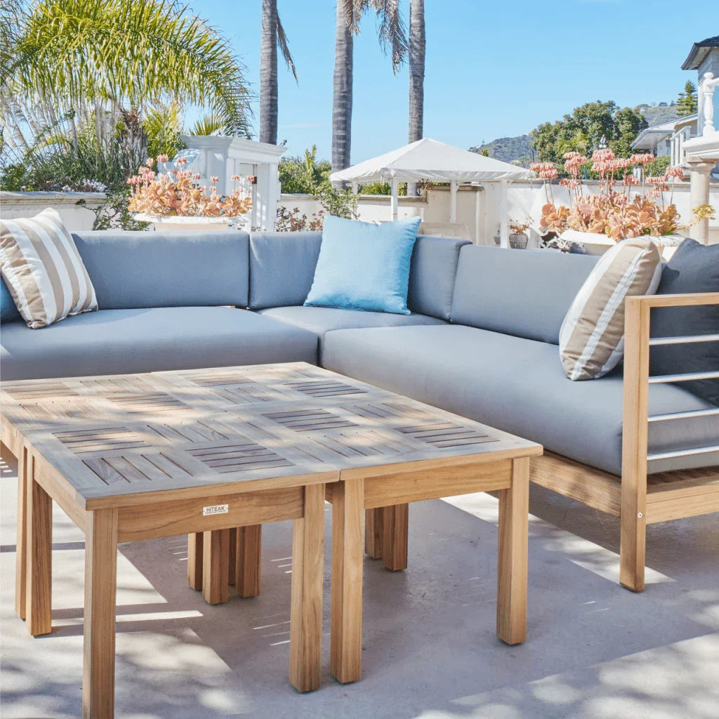 SoHo Patio Sectional Deep Sofa Set with Sunbrella 7PC