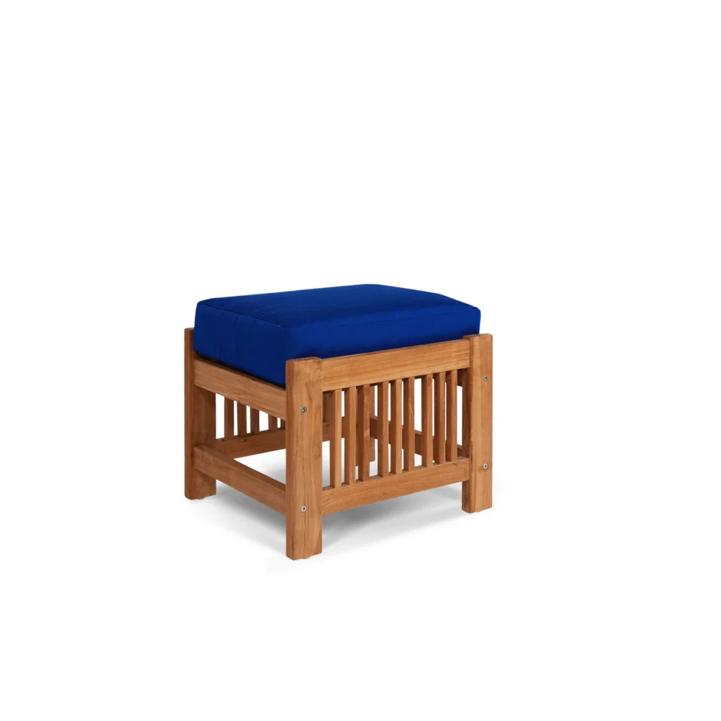 Summer Teak Patio Deep Sofa Set with Subrella Cushion 5PC