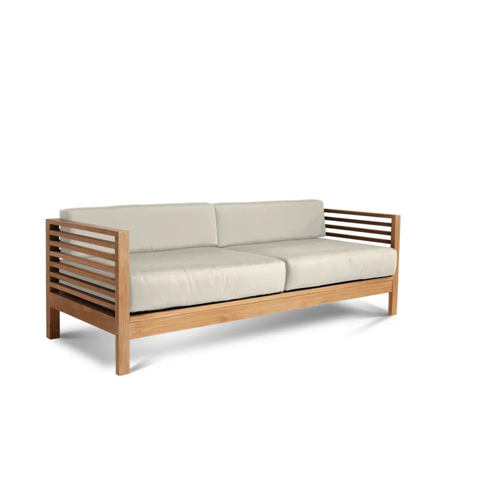 Summer Teak Patio Deep Sofa Set with Subrella Cushion 5PC