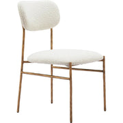 Sydhavnen Cream & Gold Armless Dining Chair