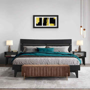 [Buy 1 Get 1] Aurora Solid Wood Bed Frame & Nightstand