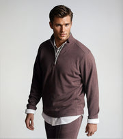 Voey Quarter Zip Sweatshirt - Espresso