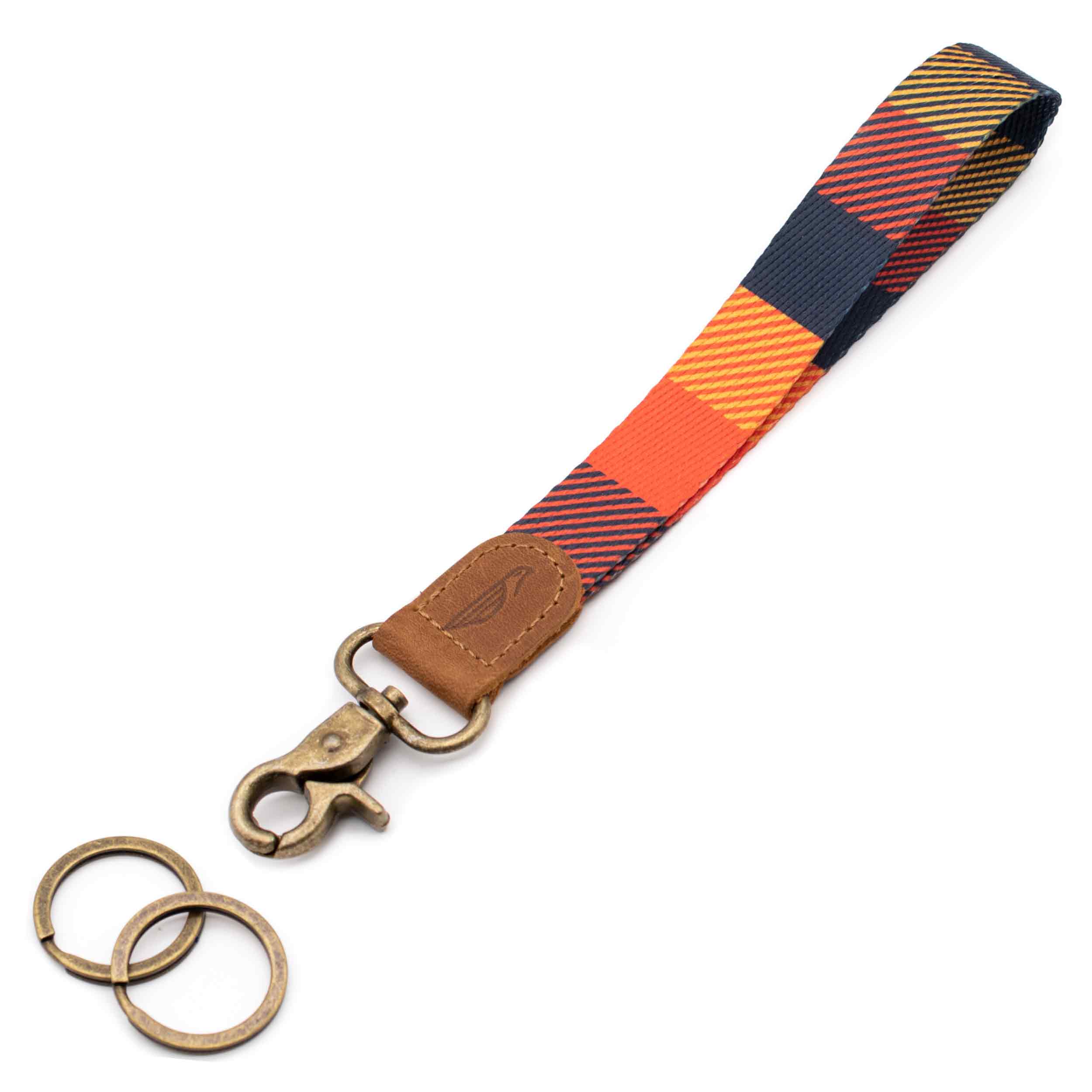 Autumn Wristlet Keychain for Badge, Wallet, and Phone