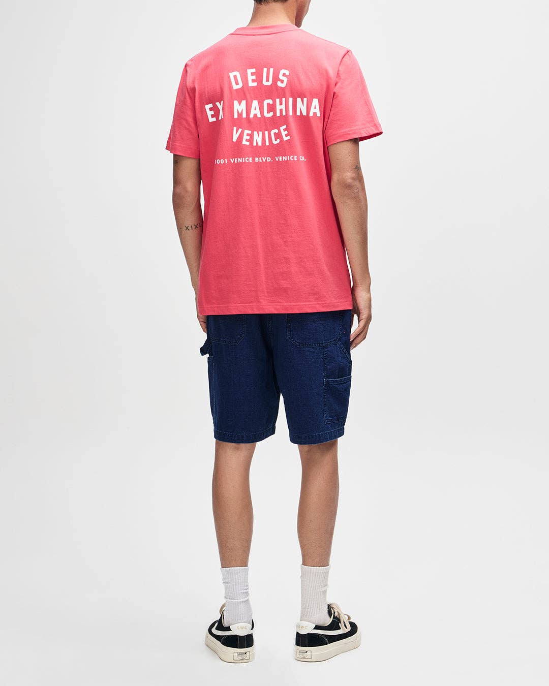 Venice Skull Tee - Melon Red