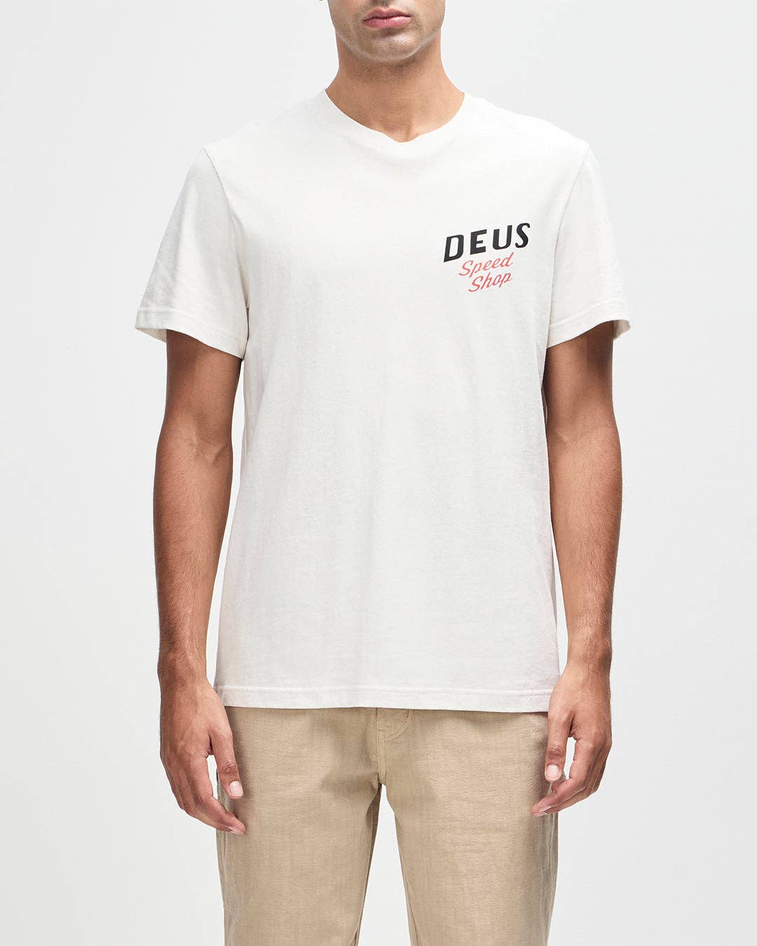 Dogleg Tee - Dirty White