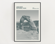Arches National Park Print, Monochrome
