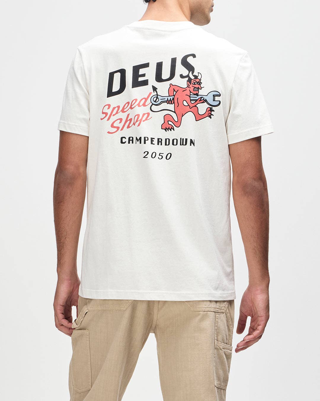 Dogleg Tee - Dirty White