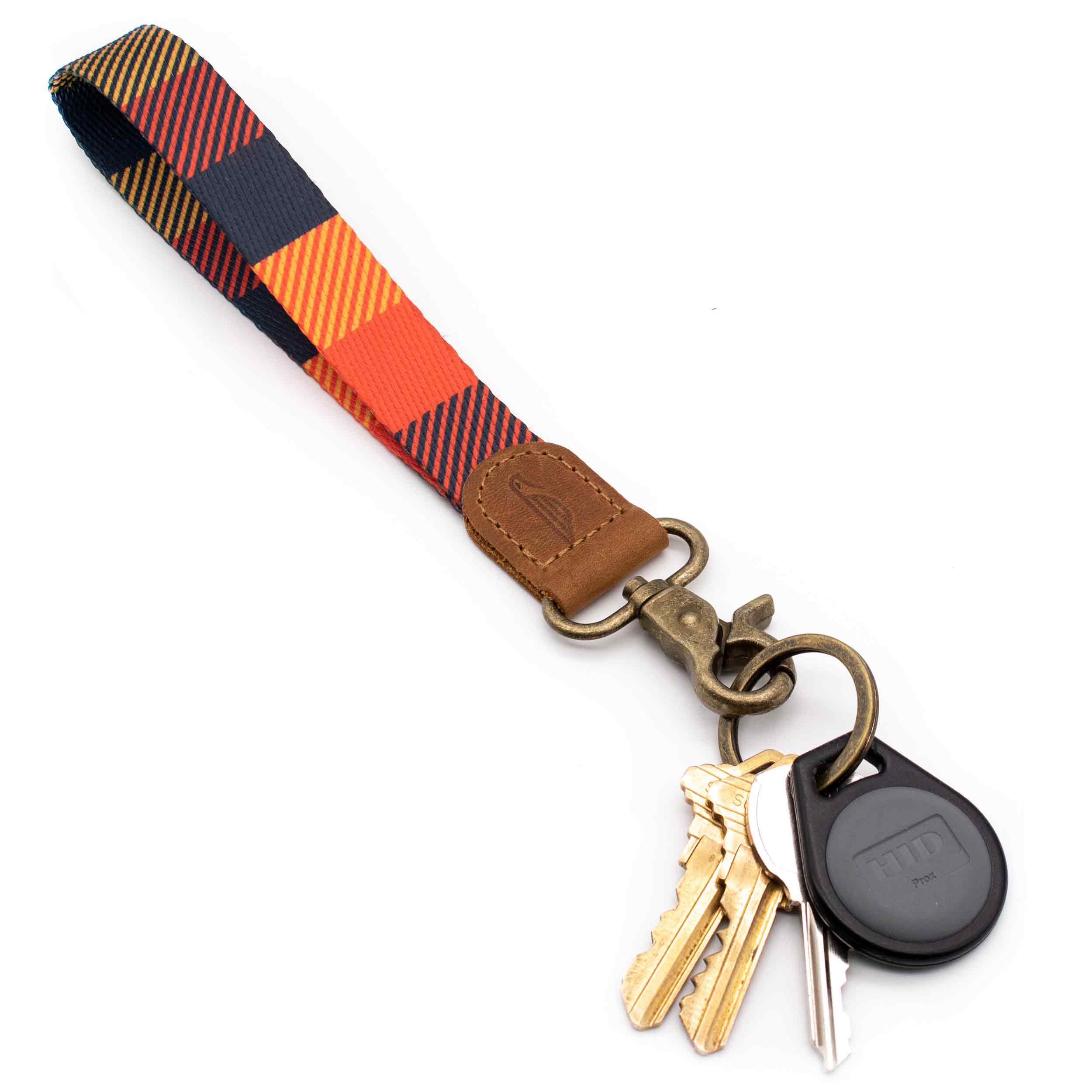 Autumn Wristlet Keychain for Badge, Wallet, and Phone