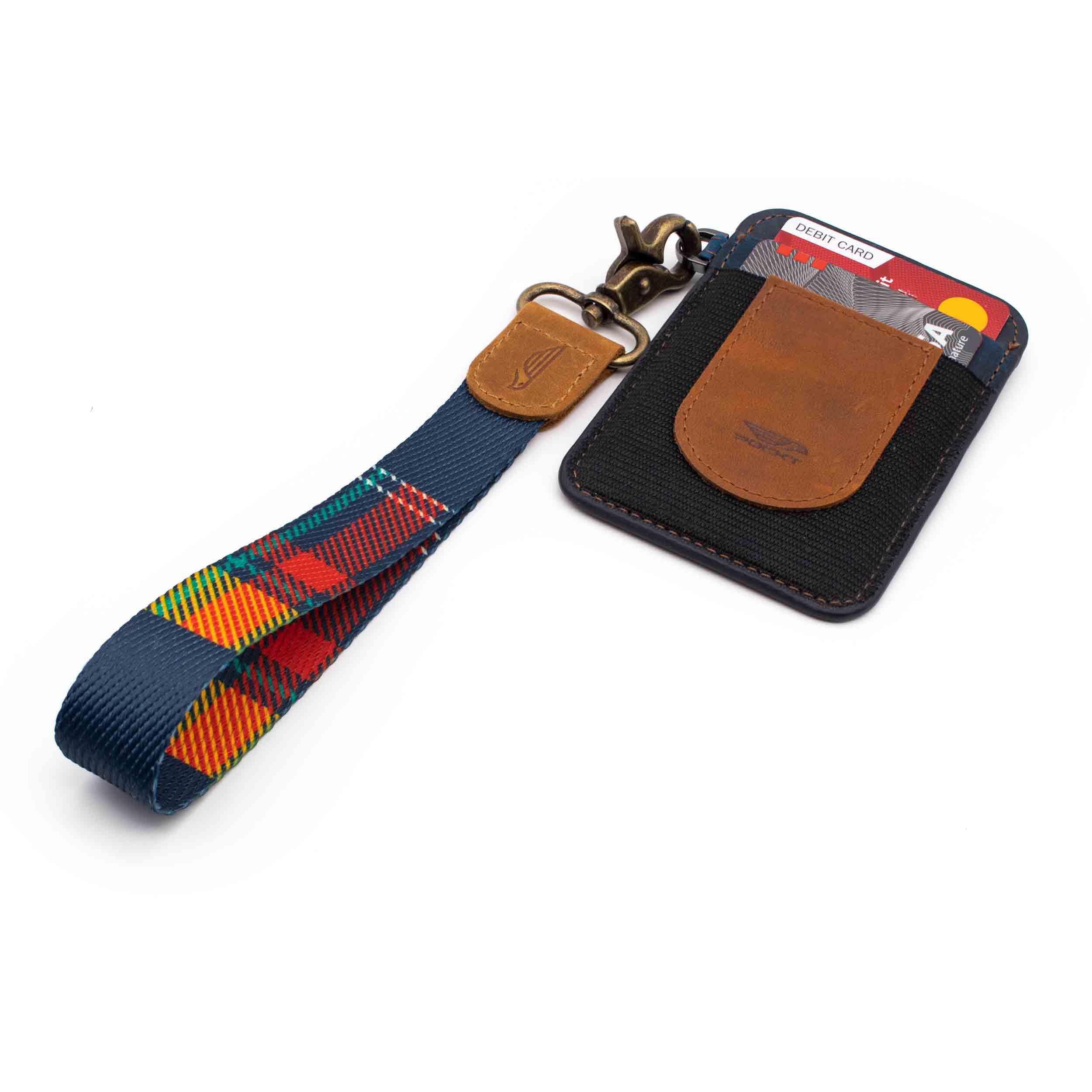 Wallace Wristlet Keychain for Badge, Wallet, and Phone
