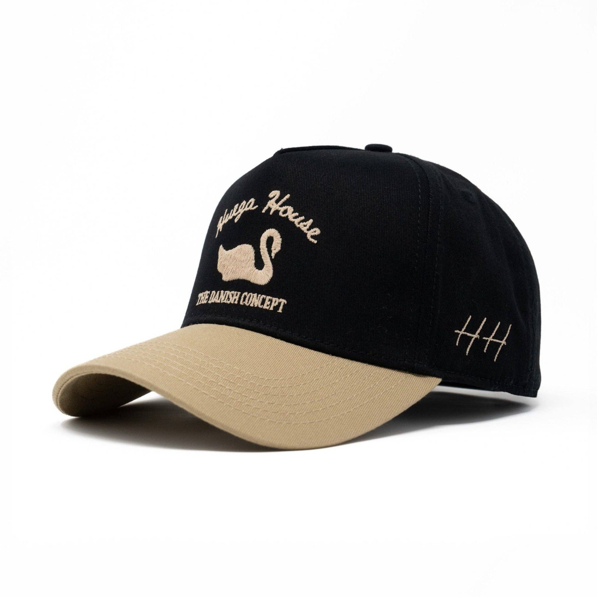 Vintage Swan | Khaki & Black Hat