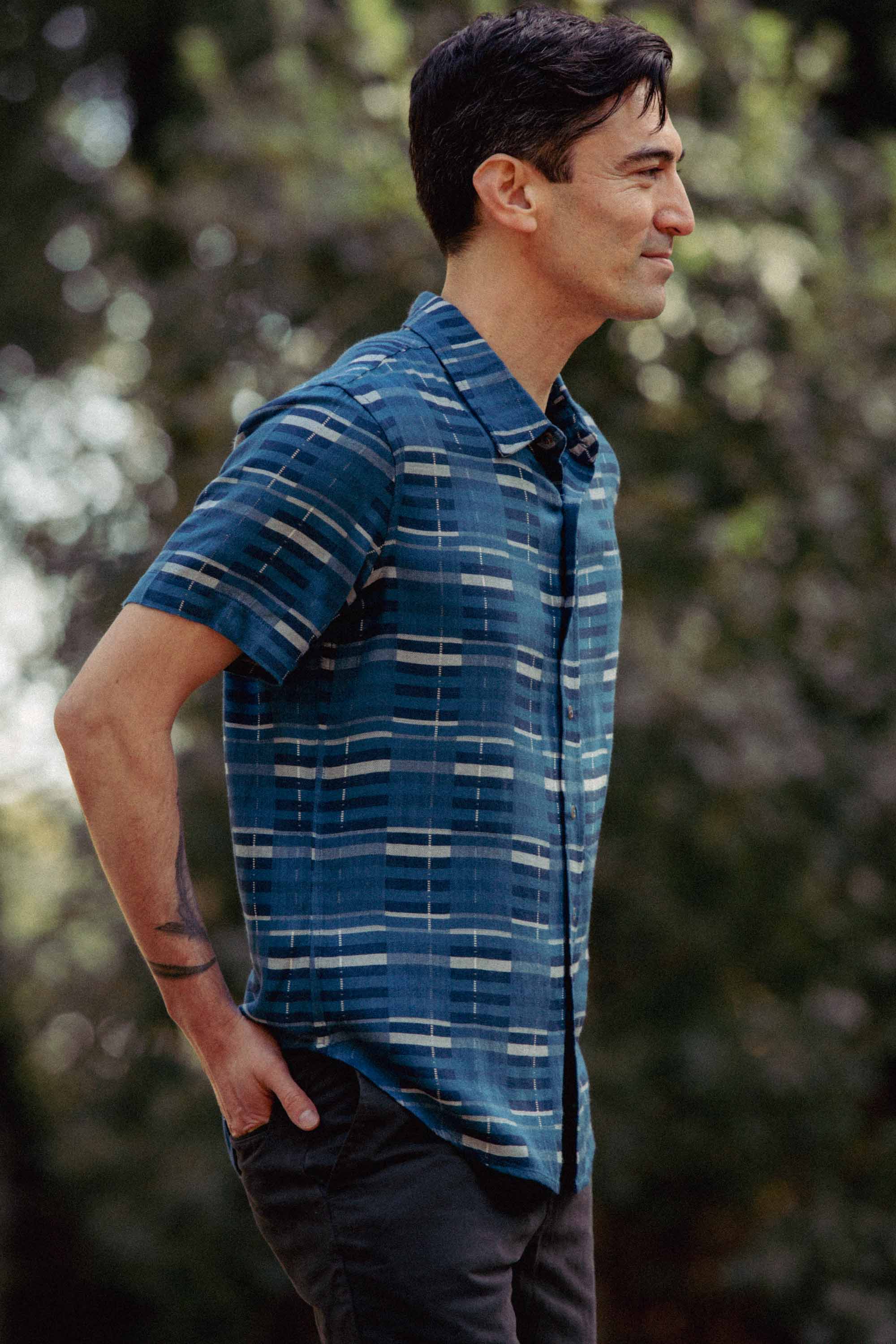 Emerson Slim Shirt / Stormcrest Stripe