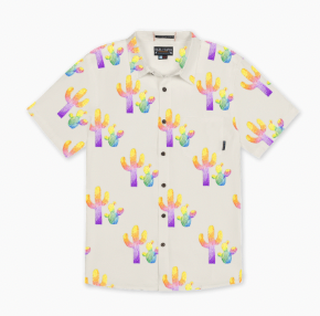 COLORFUL CACTUS CREAM - NIGHTHAWK™ BUTTON UP