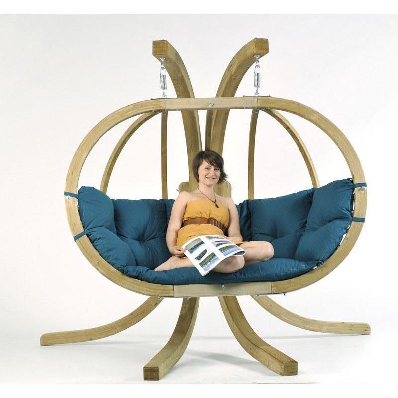 Amazonas Globo Royal Double Seater Hanging Chair with Cushions & Stand Set