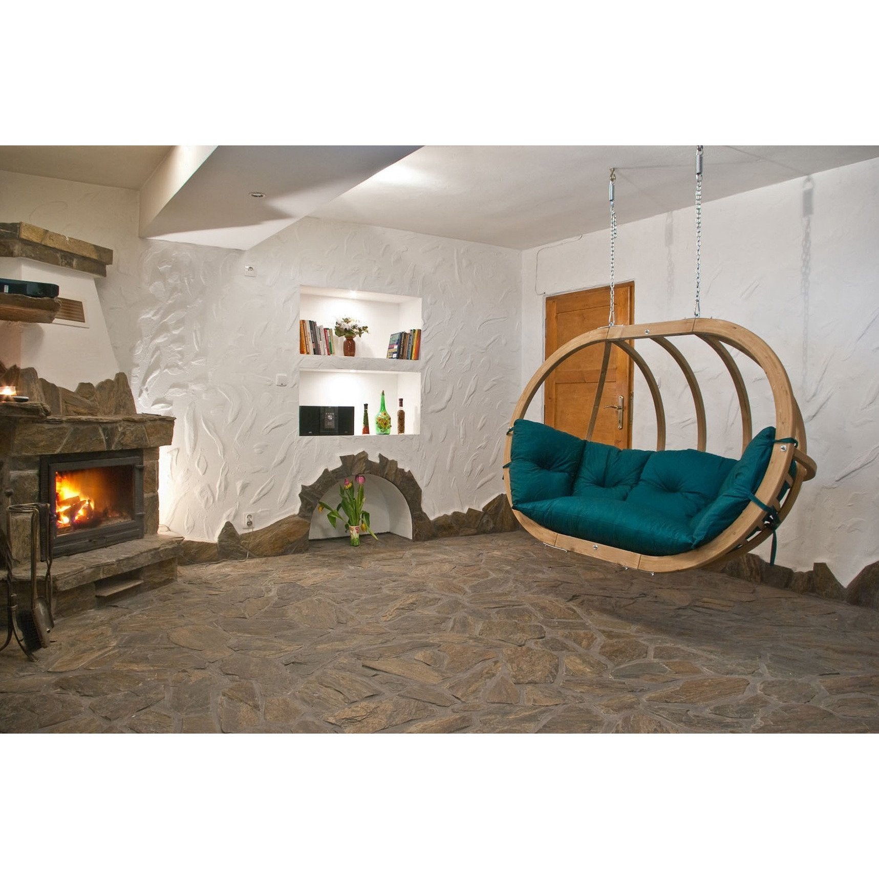 Amazonas Globo Royal Green Double Seater Hanging Chair