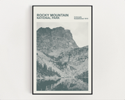 Rocky Mountain National Park Print, Monochrome