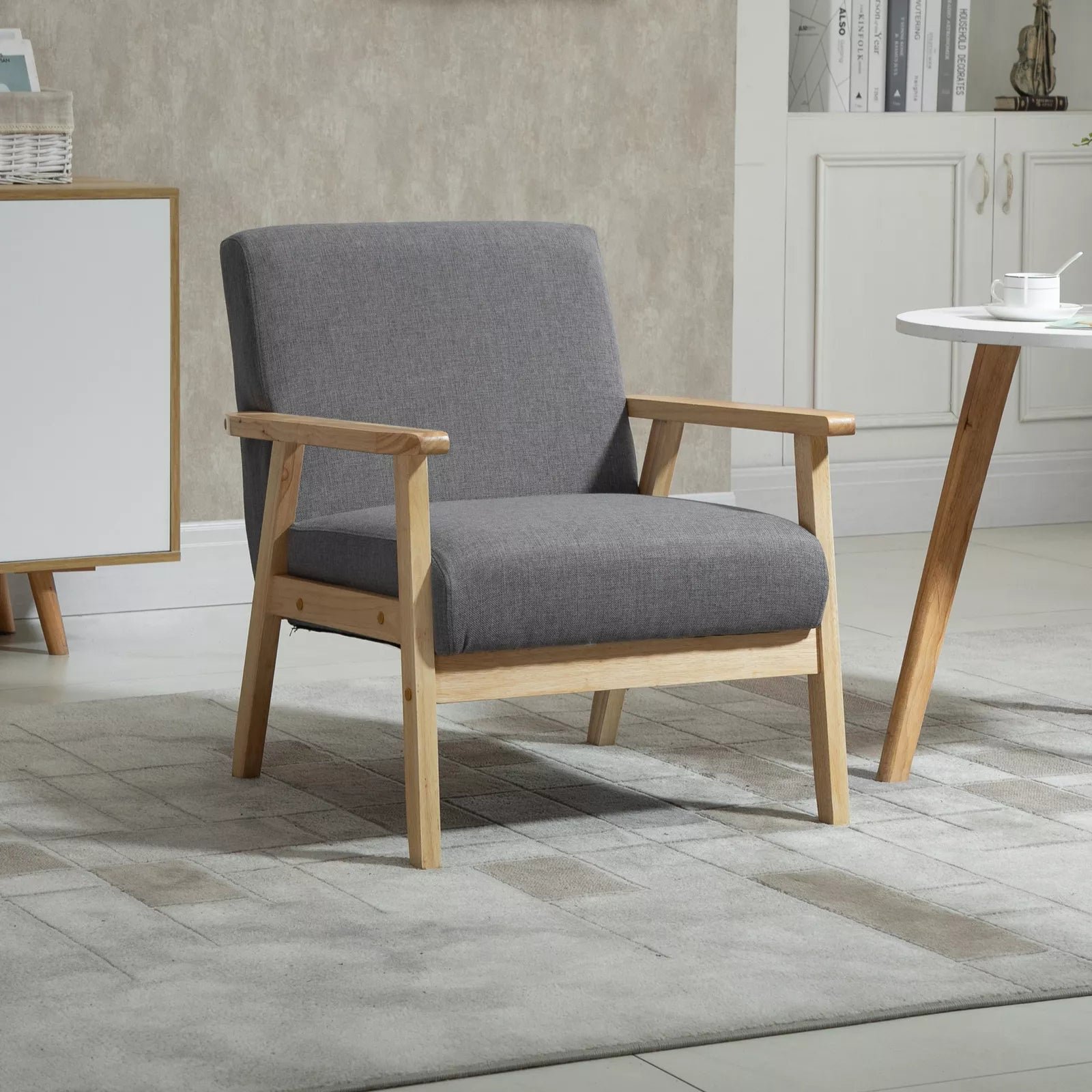 Cline Linen Accent Armchair